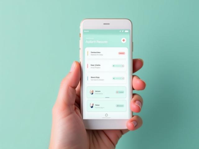 User experience design for a mobile healthcare patient management application.